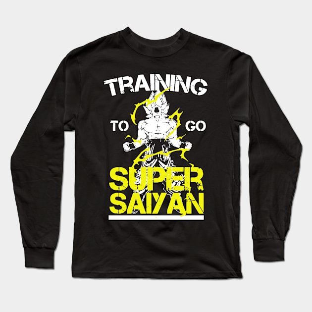 Training To Go Super Saiyan Long Sleeve T-Shirt by DesignShirt